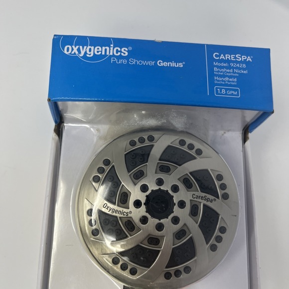 Oxygenics Pure Shower Genius 5 Settings Model 92428 Brushed Nickel New Sealed - Picture 4 of 8